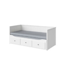 Day-bed W 2 Drawers/2 Mattresses, White Firm